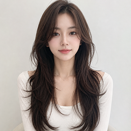 레이어드 헤어 디자인 포트폴리오